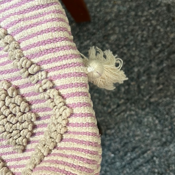 𝅺CLOTH Hobo Tote Bag with fringe and woven fabric - Picture 4 of 10